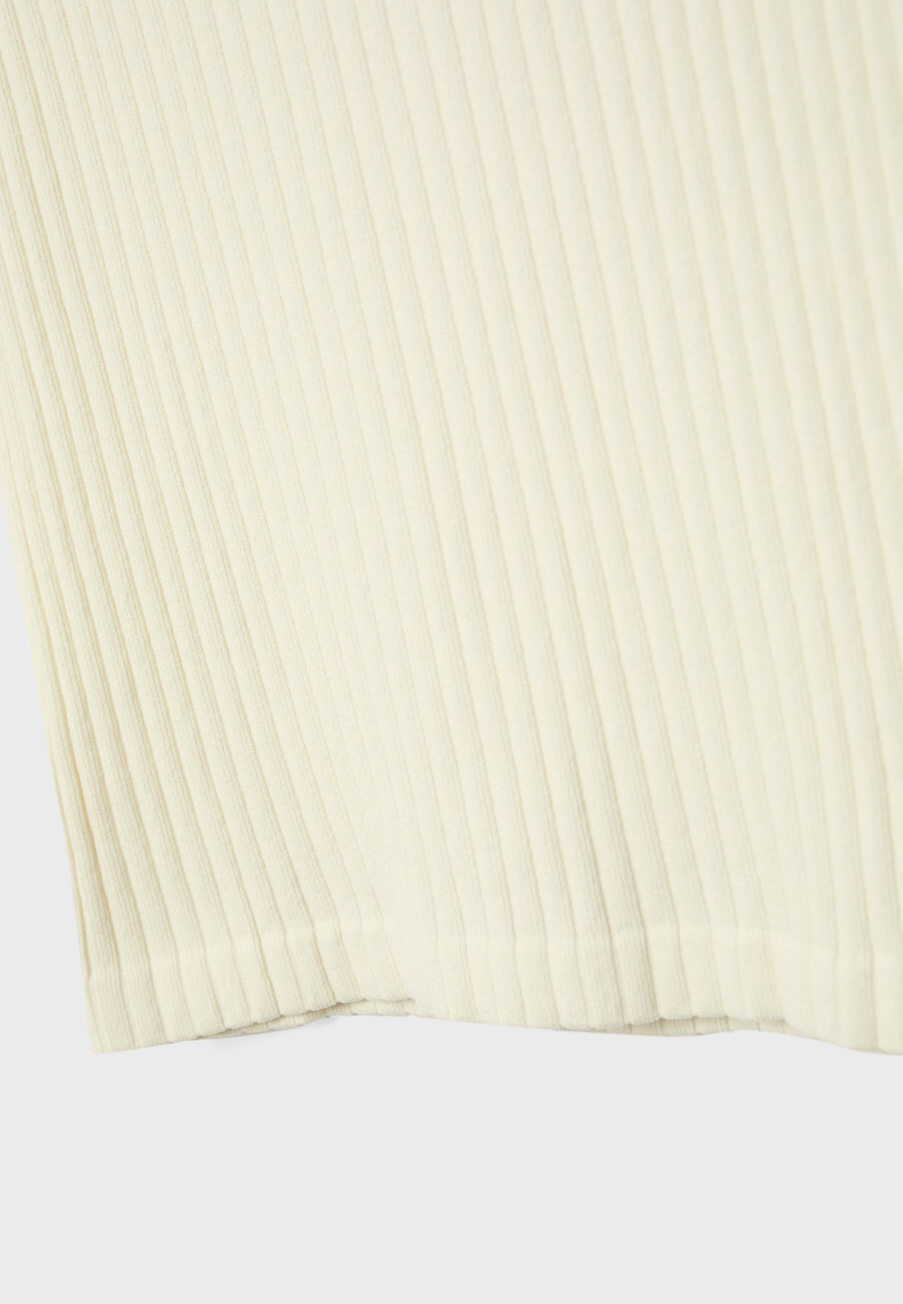 Basic seamless polo T-shirt — Pastel yellow