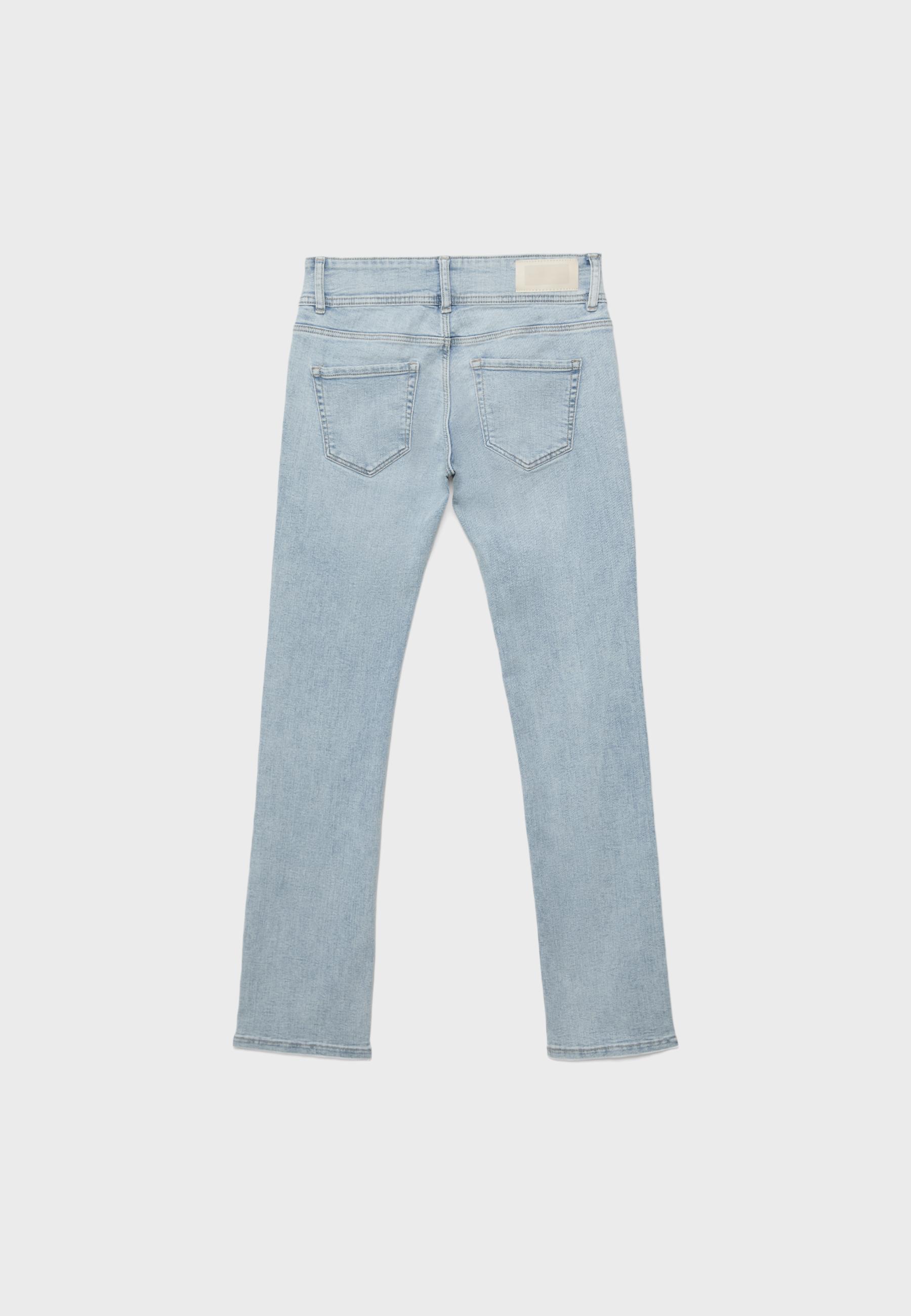 Low-rise slim fit jeans — MEDIUM LIGHT BLUE DENIM