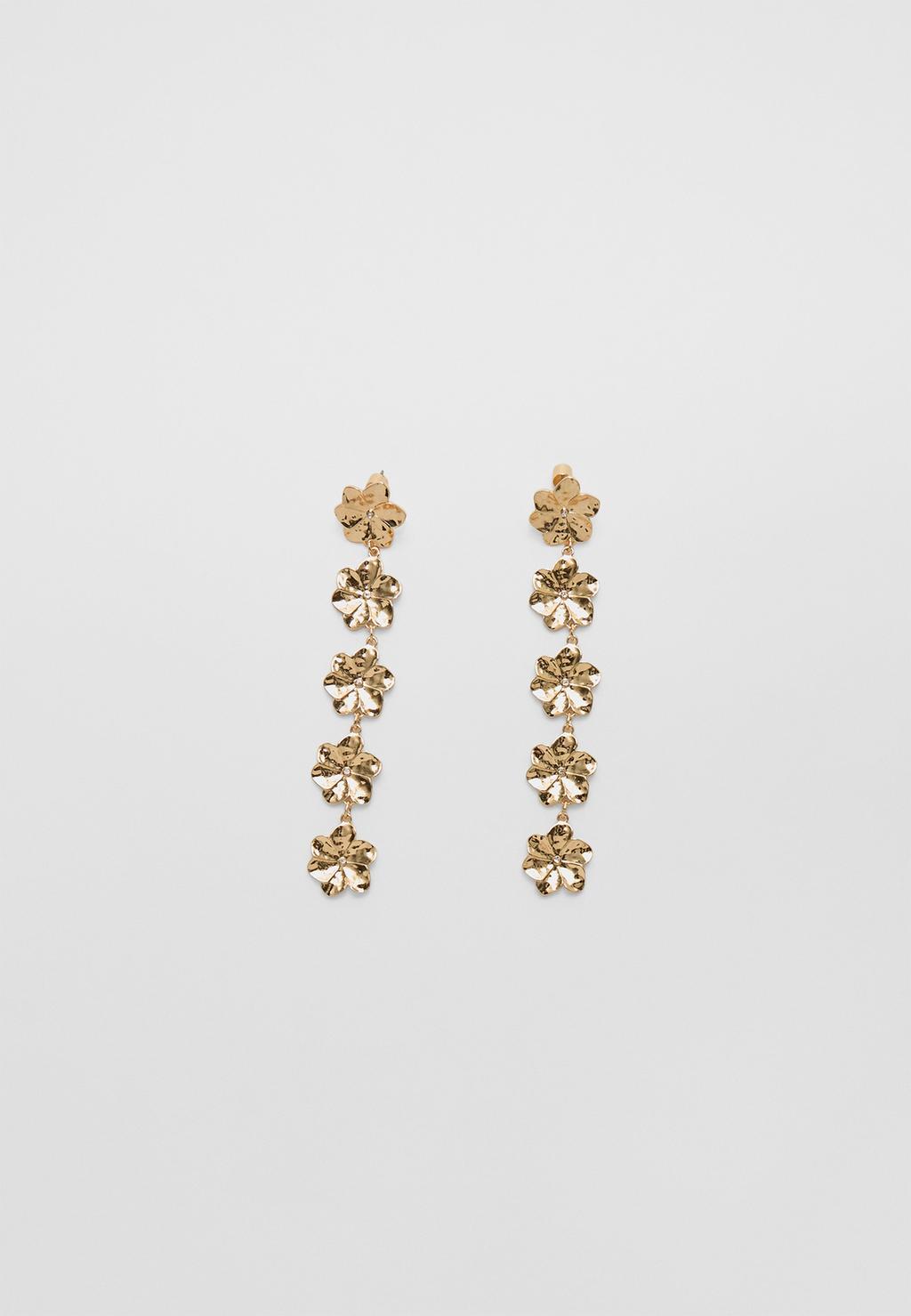 Boucles d’oreilles pendantes petites fleurs