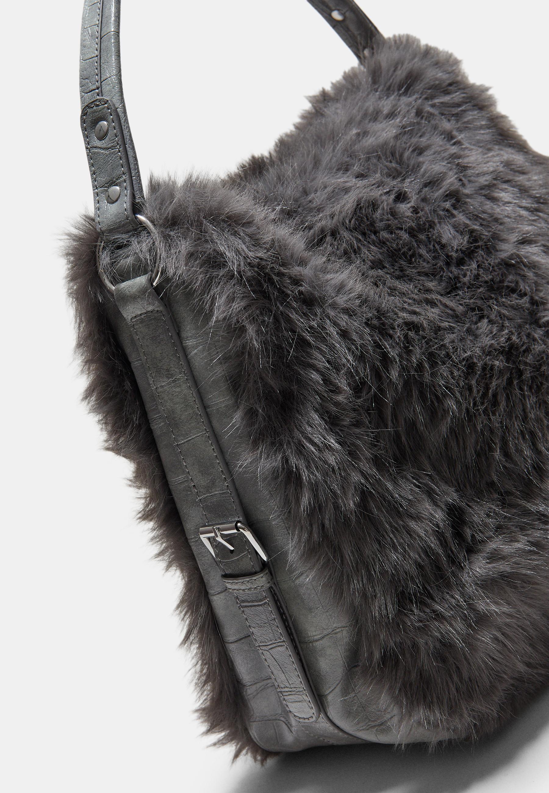 Bolso hombro efecto pelo