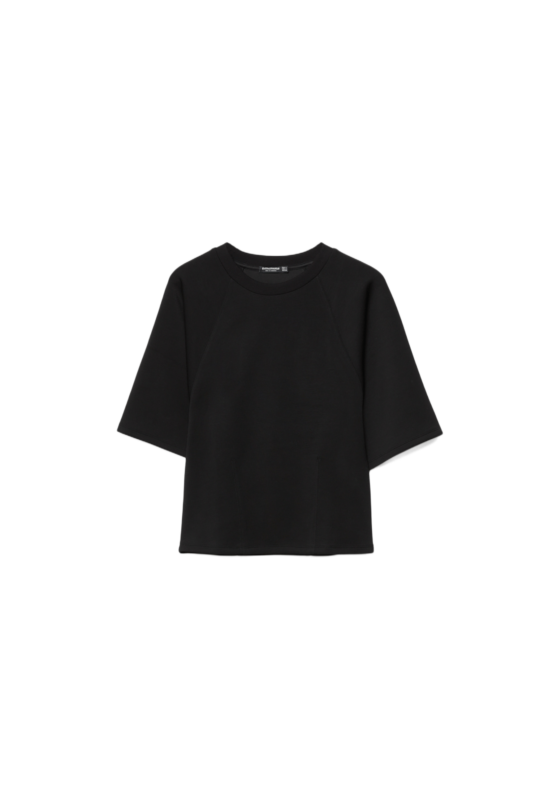 Soft-touch short sleeve T-shirt — Black
