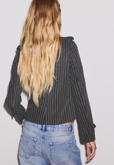Felt button coat — Mid grey 5