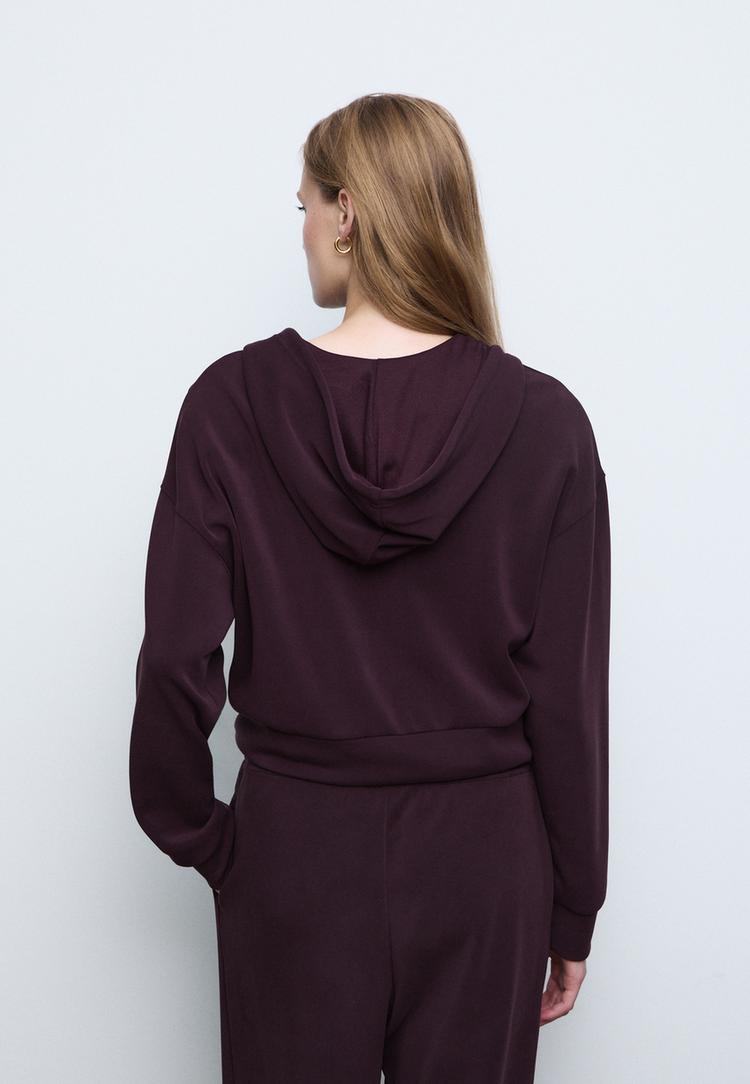 sudadera cremallera tacto suave