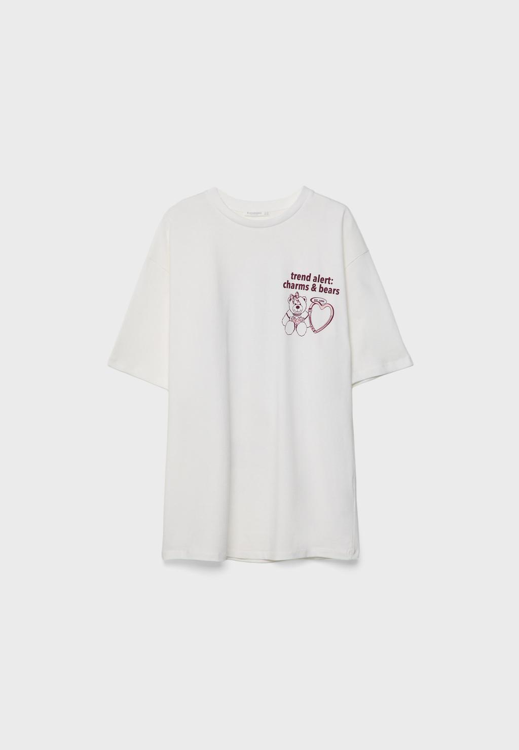 T-shirt oversize heavy cotton ourson