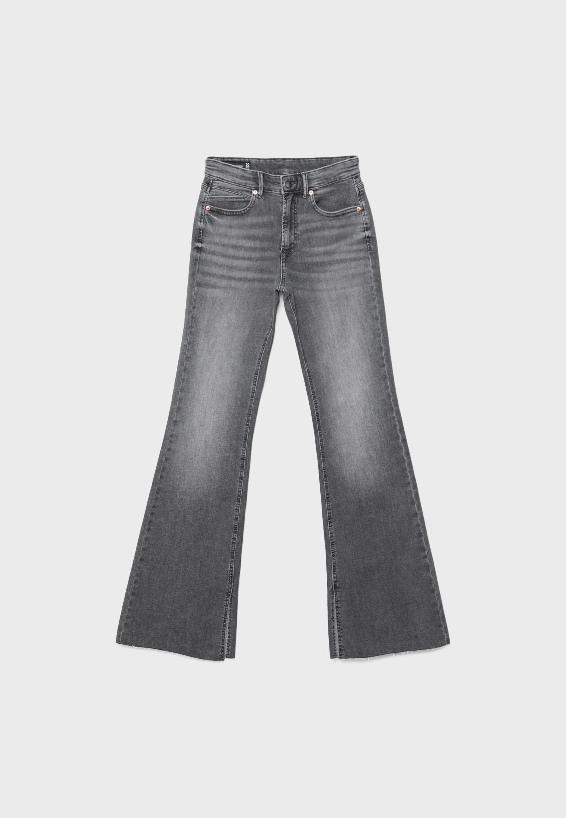 D74 yırtmaçlı çan paça jean - Görsel 6