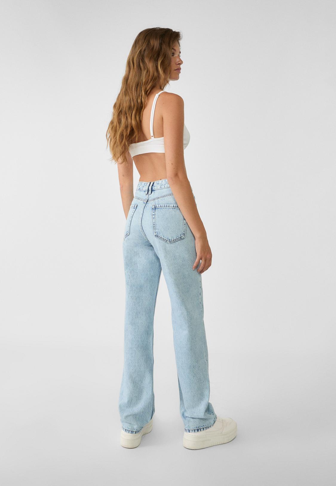 Wide Leg Jeans Pantalones Vaqueros Stradivarius 2019 Pantalones