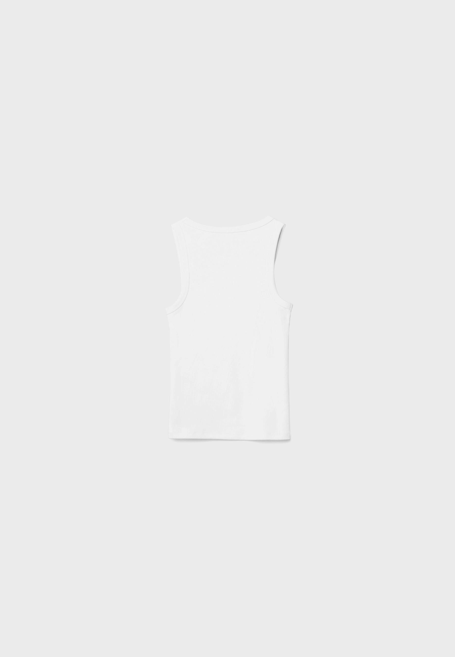 Fitilli çapraz askılı t-shirt - Görsel 8