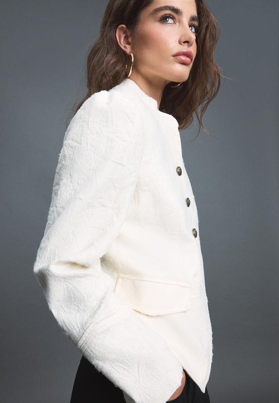 jacquard blazer