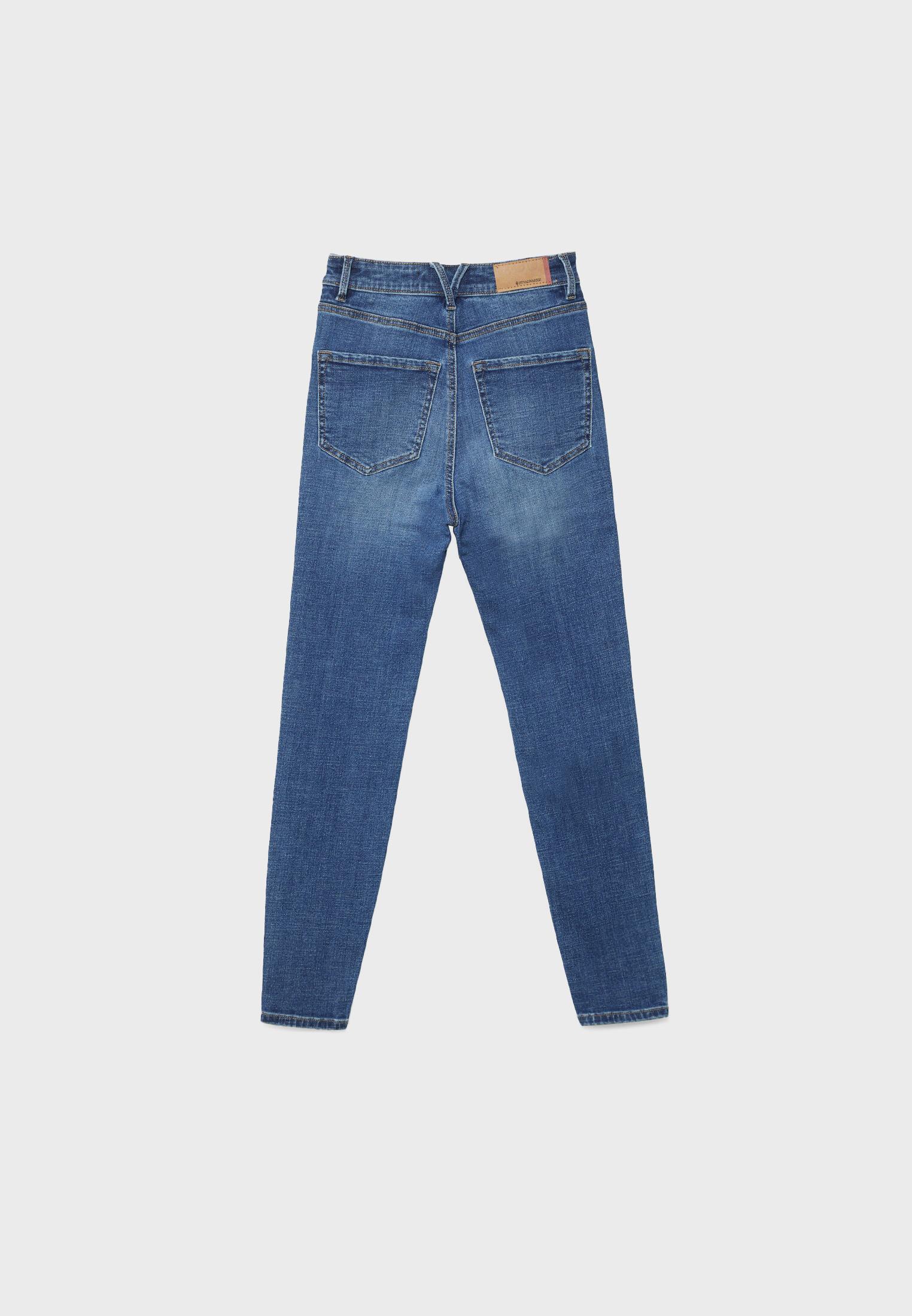 D09 Super high-waist skinny jeans — RINSE BLUE DENIM