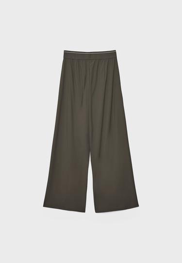 Light tech joggers with elasticated waistband — Brown 8