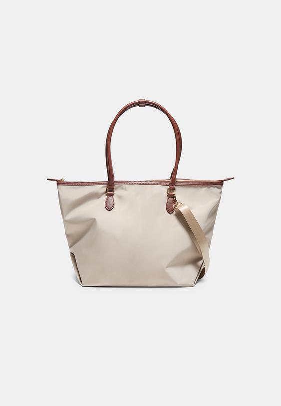 kontrast askılı shopper canta