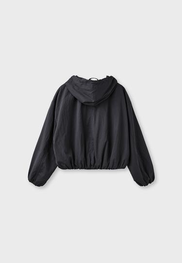 Basic nylon hood jacket — Black 8
