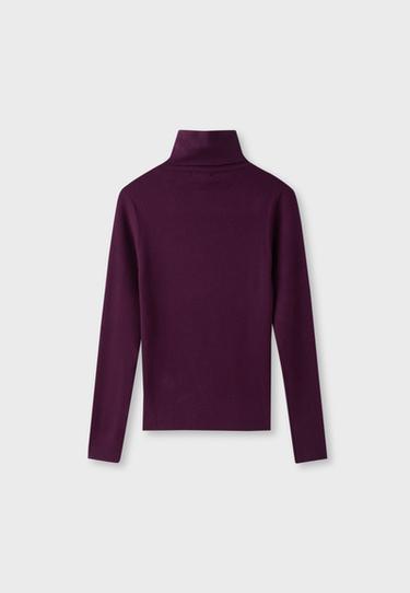 Basic turtleneck jumper — Dark purple 8