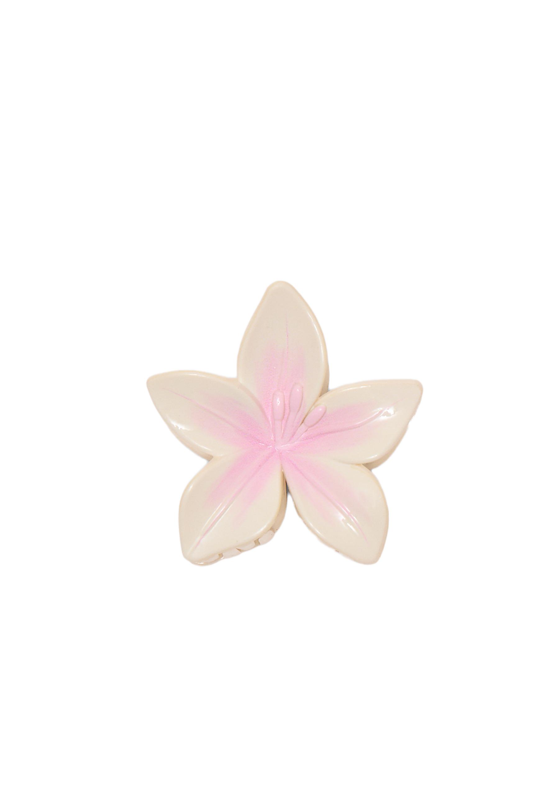 Flower hair clip — Pastel pink