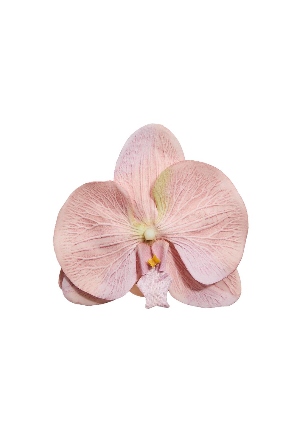 Orchid flower hair clip