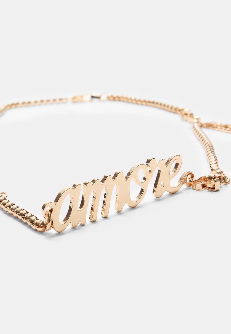 cinto metalico amore