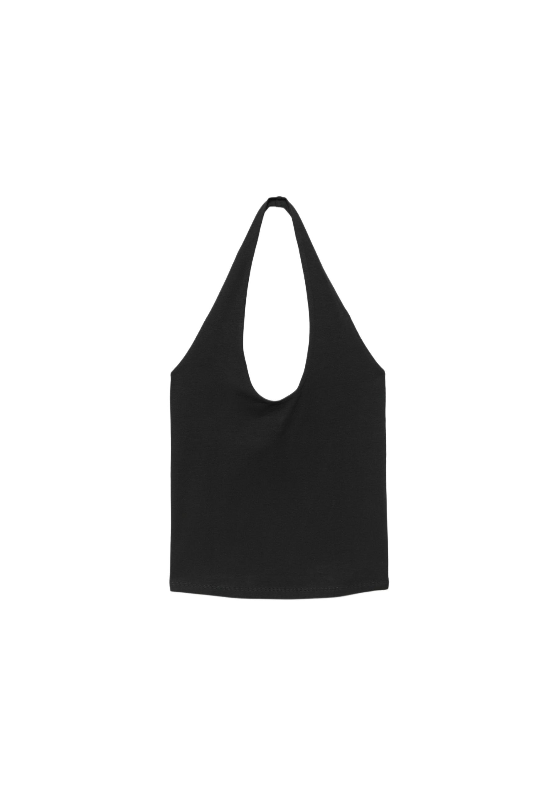Basic halter top — Black