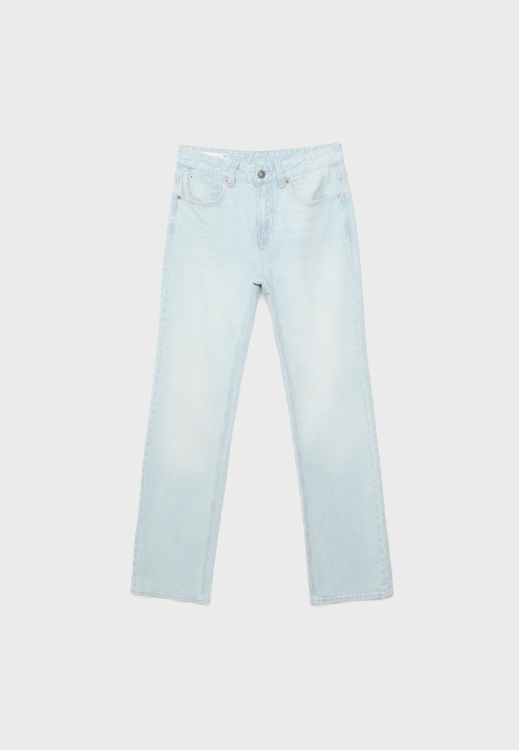 D98 vintage effect straight-leg jeans — LIGHT BLEACH