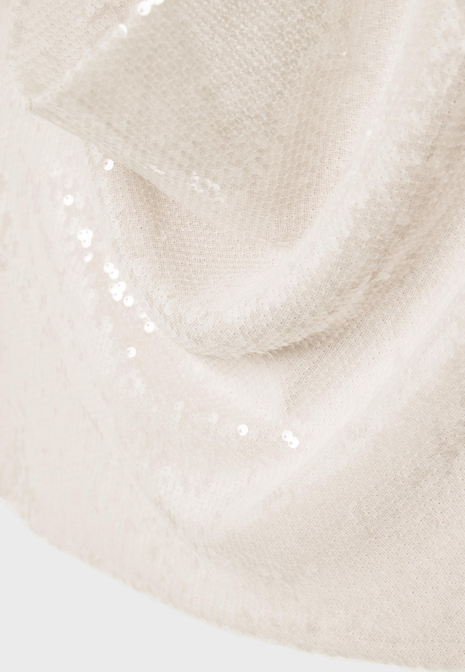 Sequin halter top — Vanilla