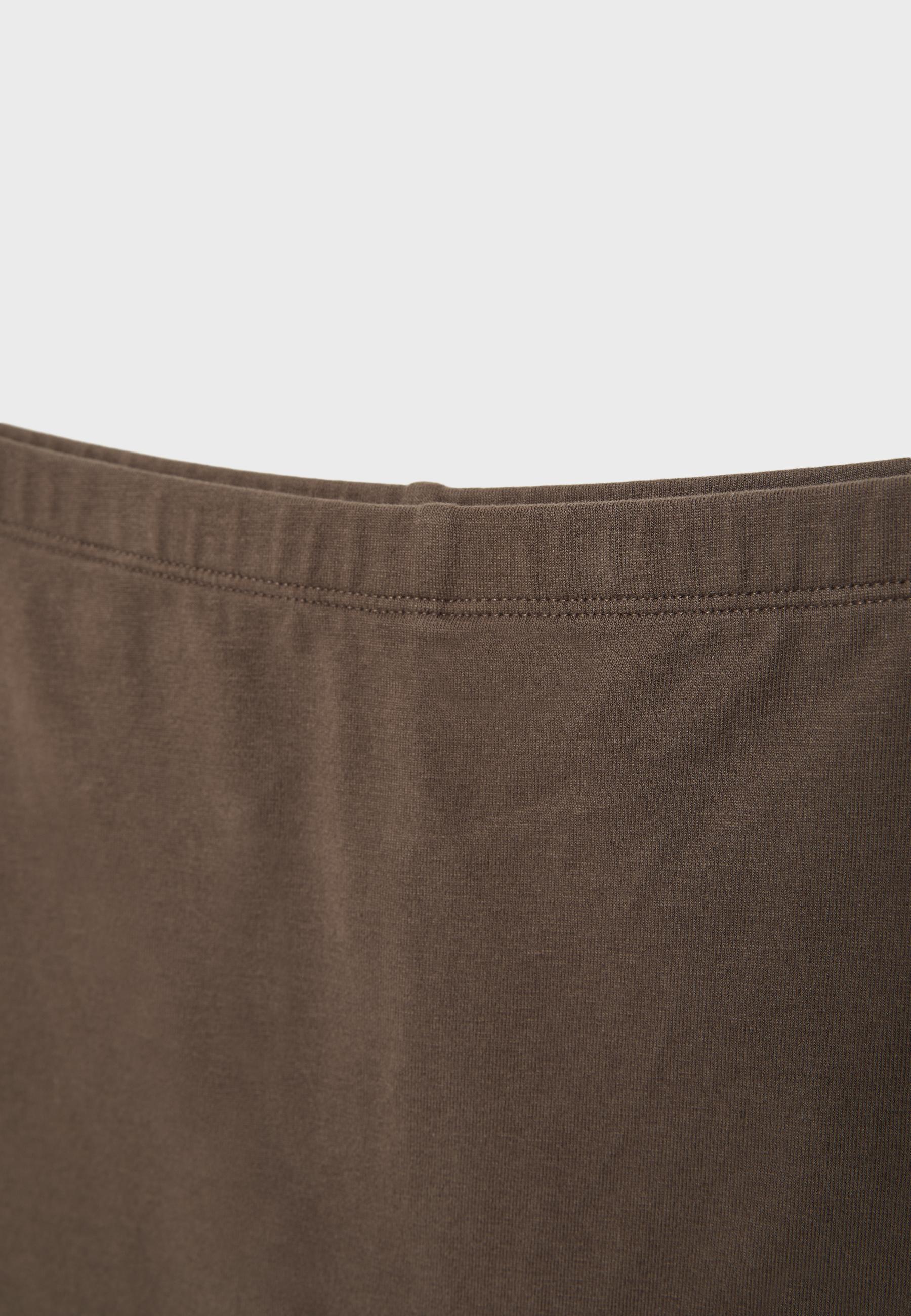 Basic knit skort — Brown