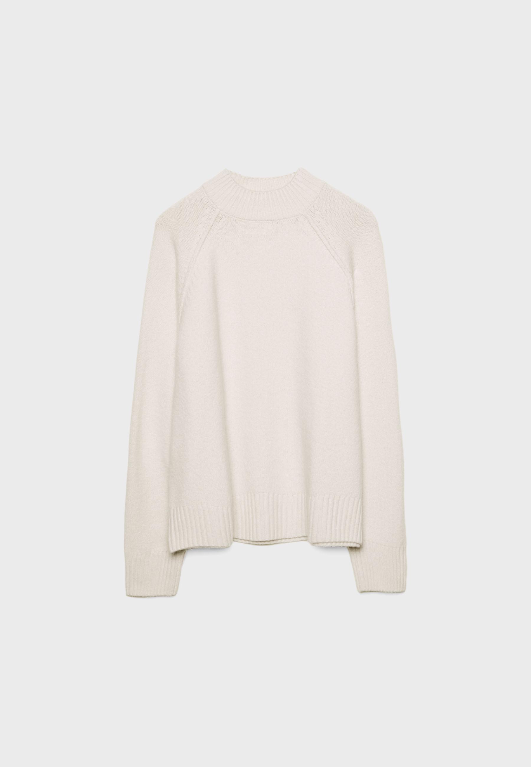 Basic knit jumper — Stone