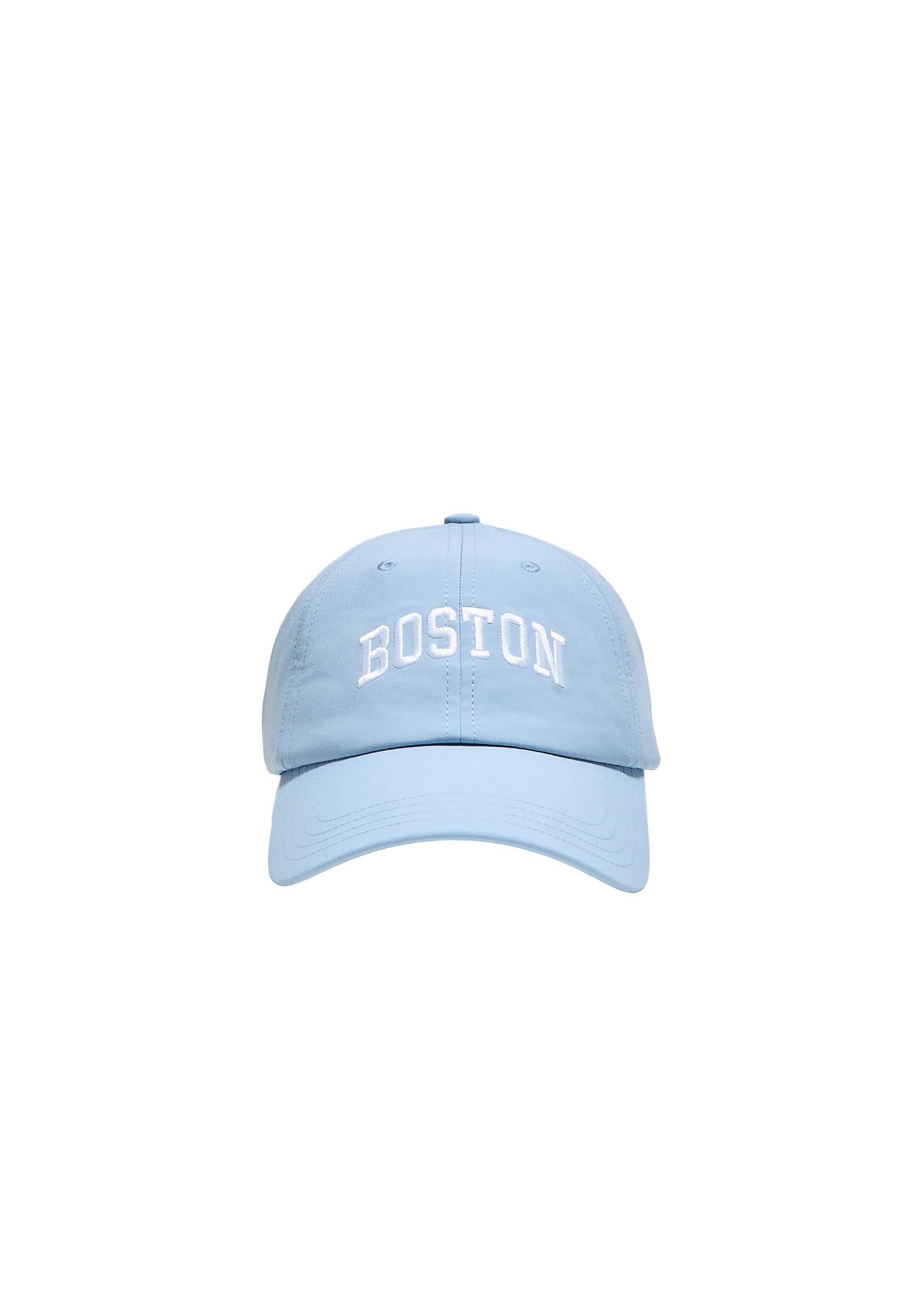 Boston embroidered sports cap — Blue