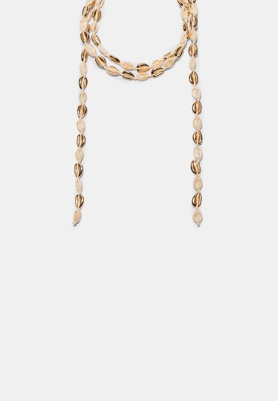 colar multiposicoes conchas