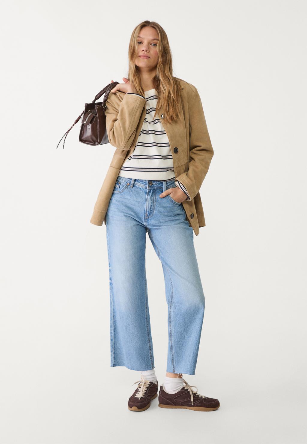 D96 cropped straight-fit jeans