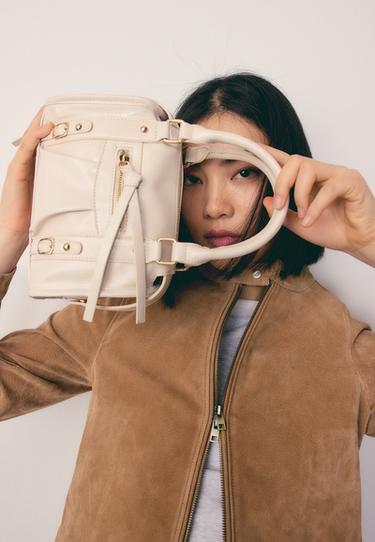 Zipped crossbody bowling bag — Ecru 3