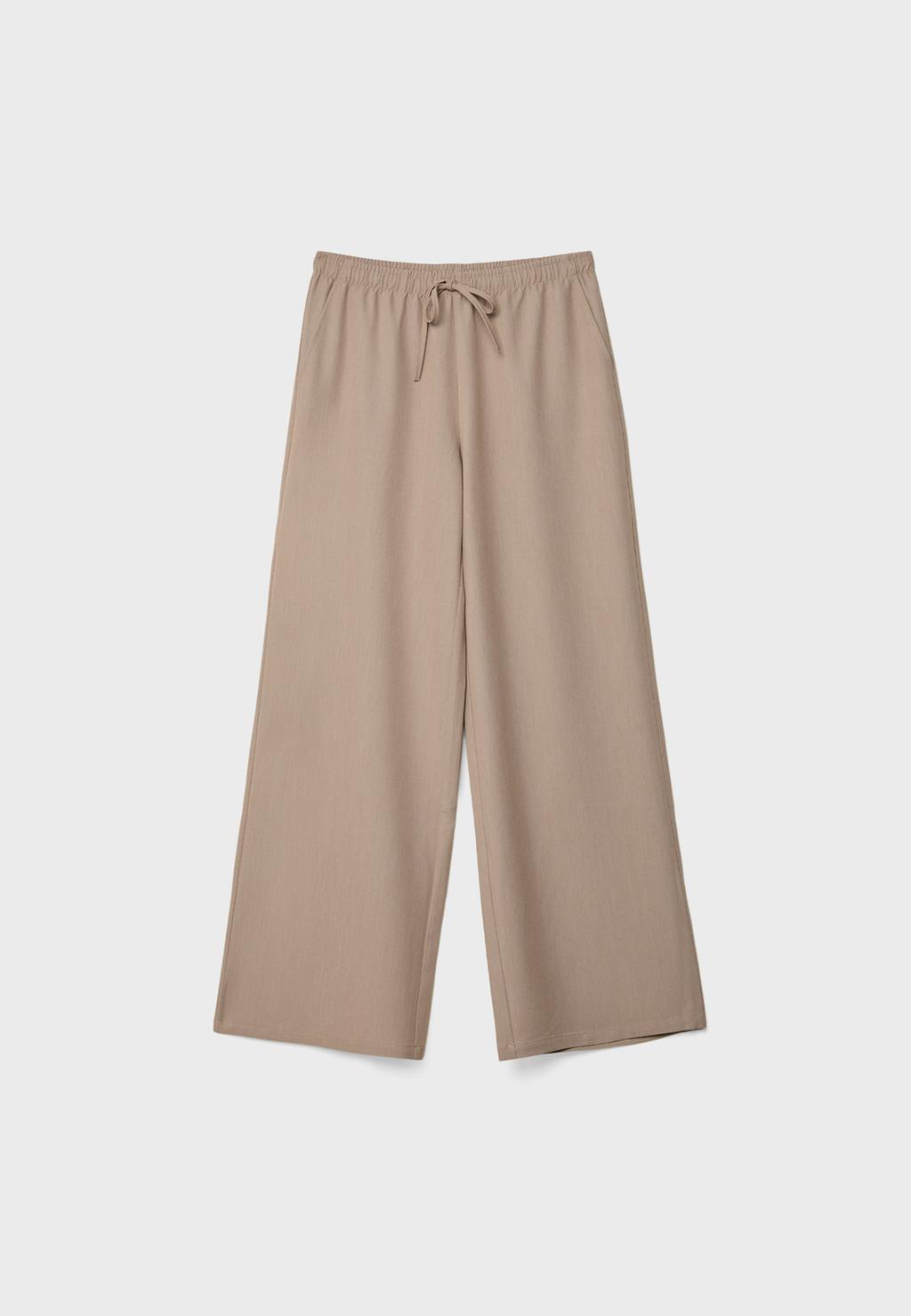 Uzun dökümlü şık pantolon