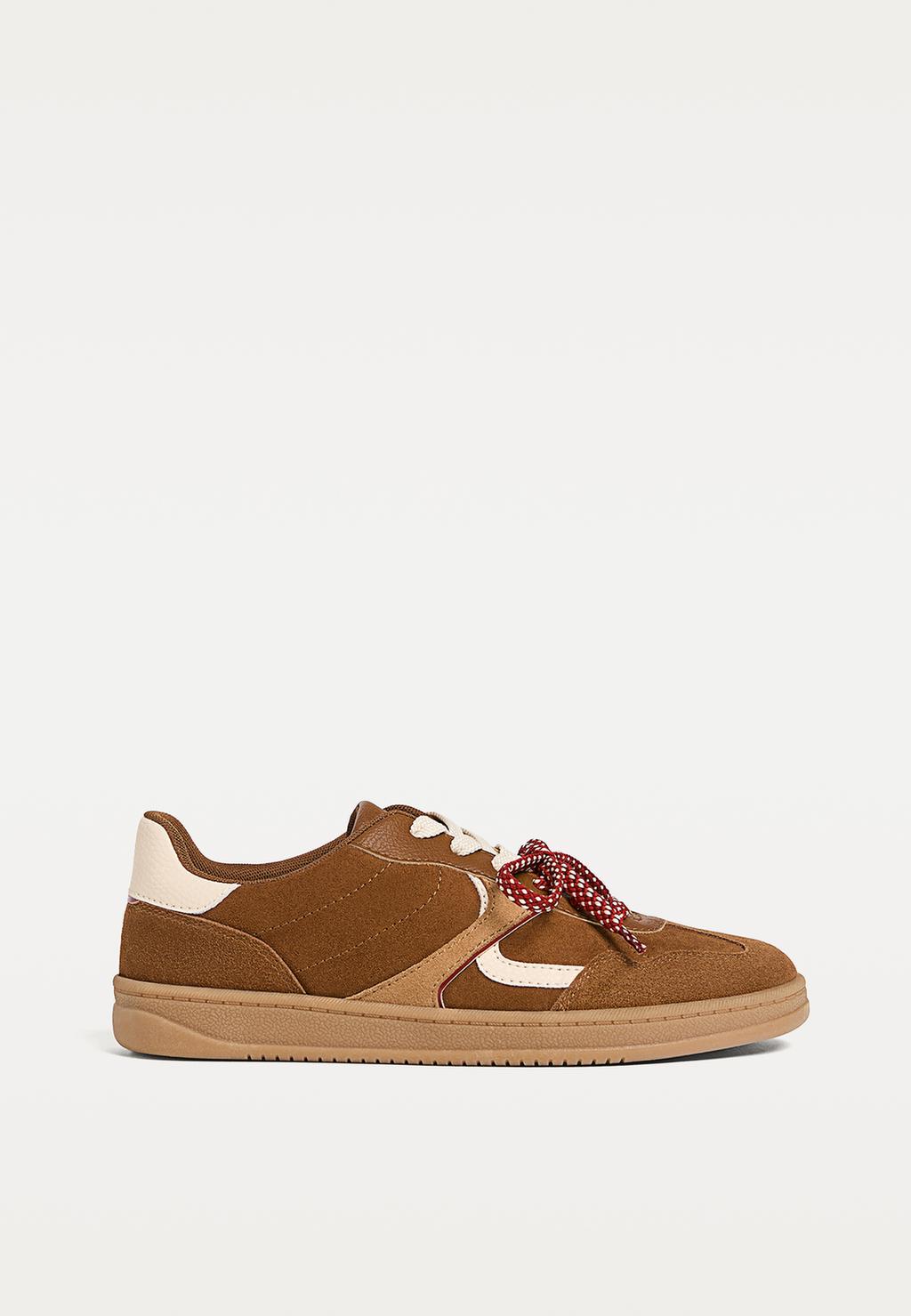 Freizeit-Sneaker aus Rauleder