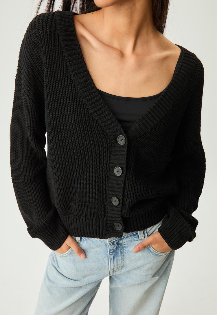 chaqueta punto botones