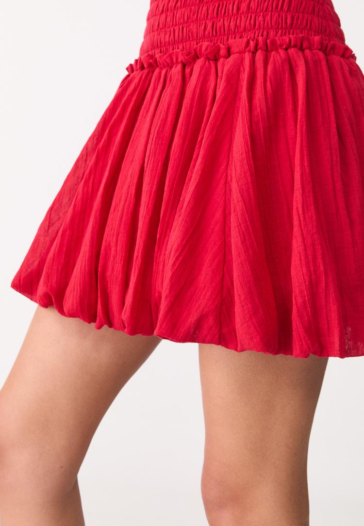 vestido corto globo