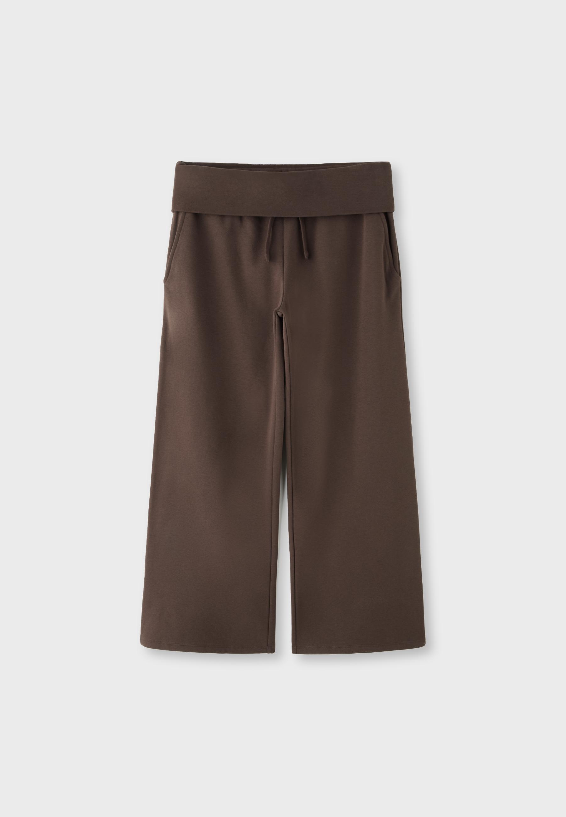 Pantalón jogger recto cintura vuelta