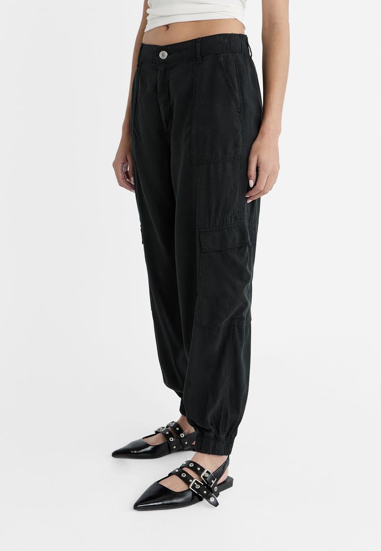 pantalon cargo fluido