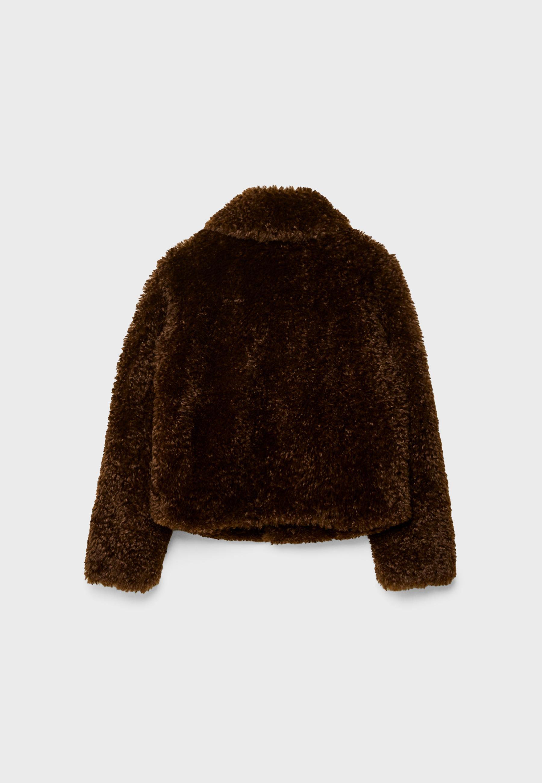 Faux Shearling Toggle Jacket - Women's fashion | Stradivarius