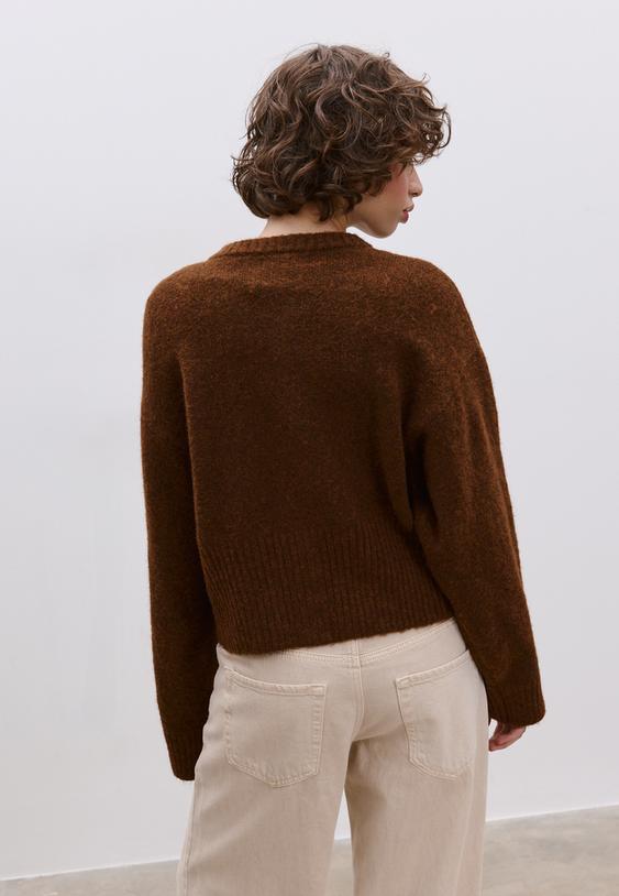 cardigan col rond
