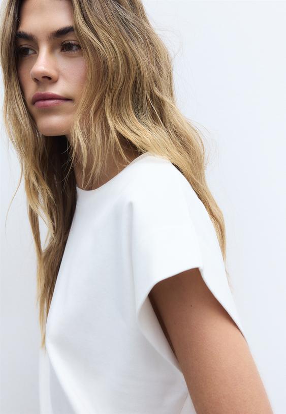 b06 t shirt basique manches tombantes