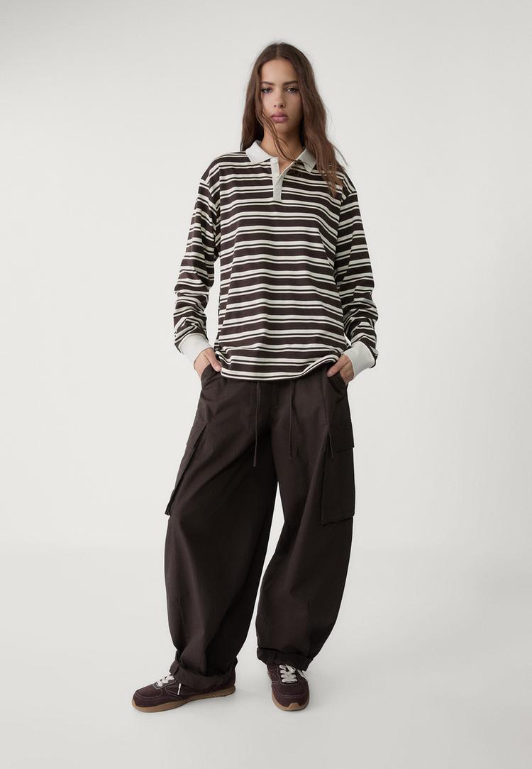 polo oversize rayas