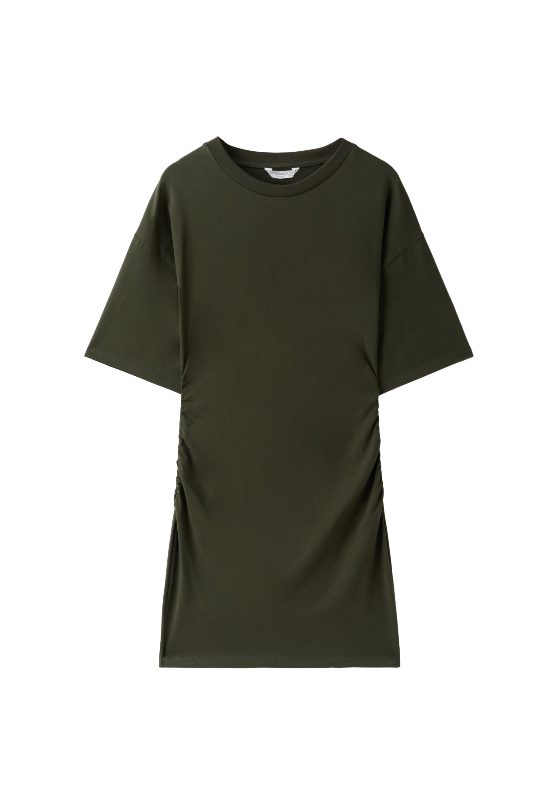 Short T-shirt dress — Khaki