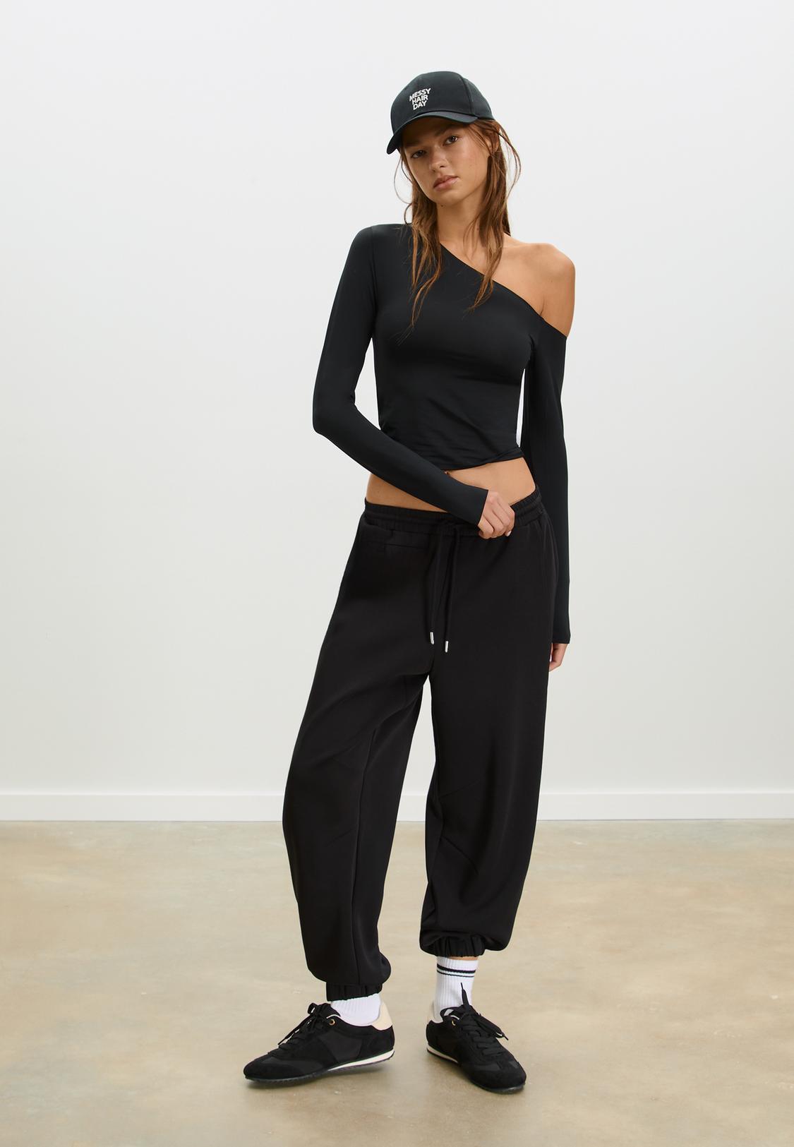 Pantalon de jogging baggy au toucher doux Mode femme