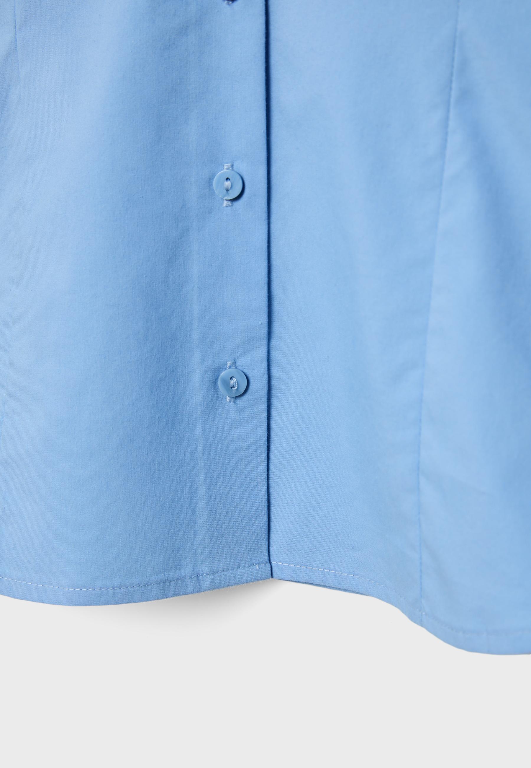 Fitted Basic Shirt — Sky blue