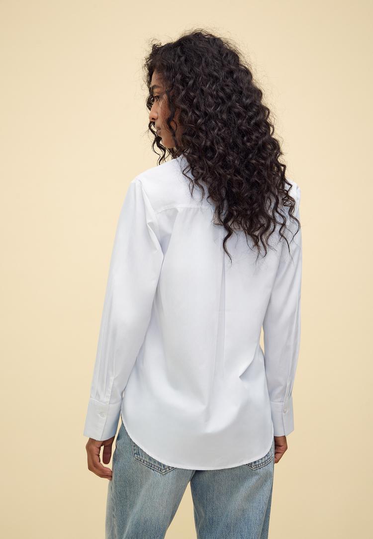 camisa basica bolso popelina