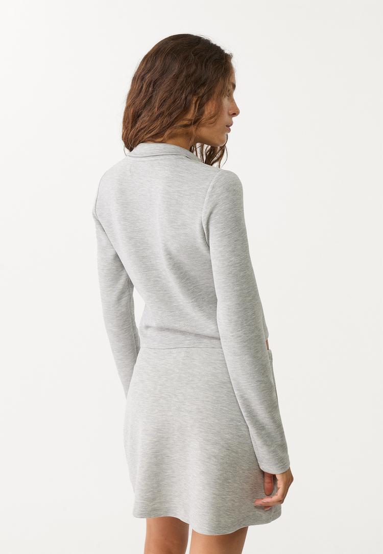 chaqueta cremallera tacto suave