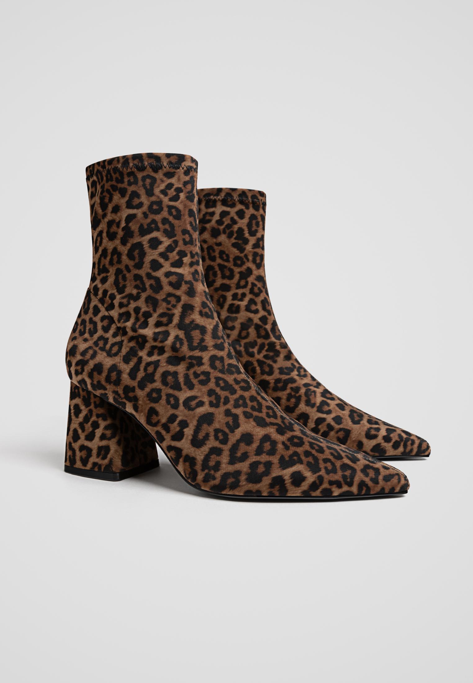 Boots with animal print hotsell