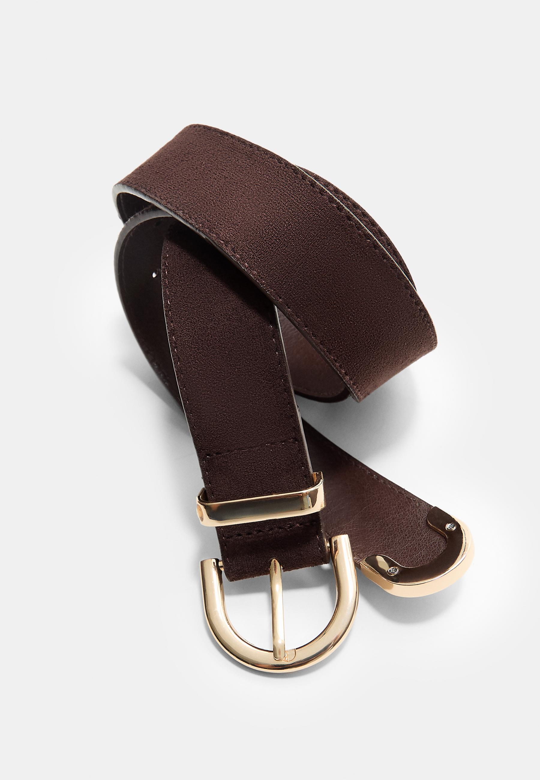 Stradivarius Basic yuvarlak tokalı kemer görsel 6