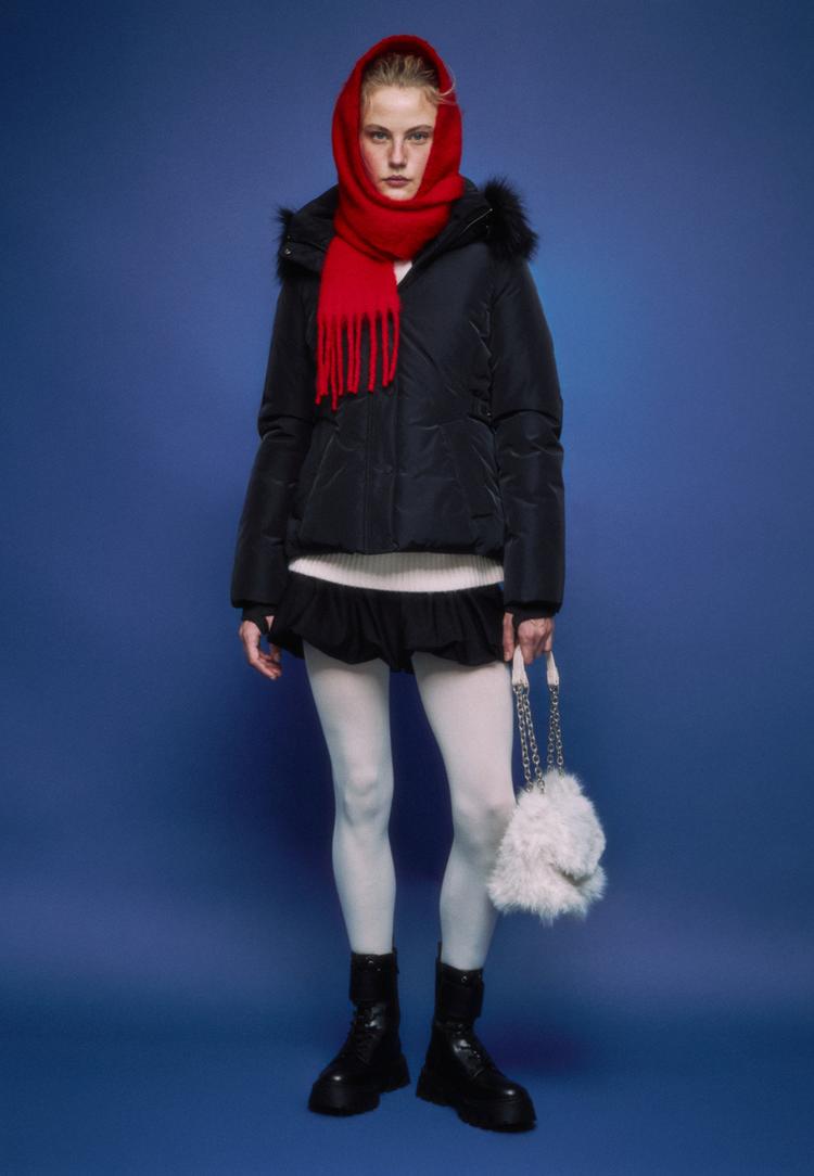 blouson matelass%C3%A9 slim %C3%A0 capuche