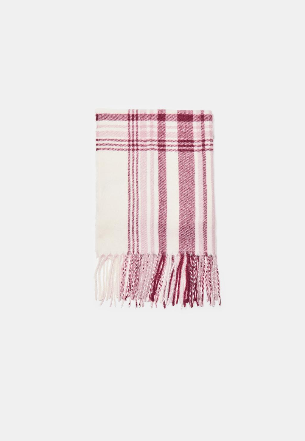 Checked scarf