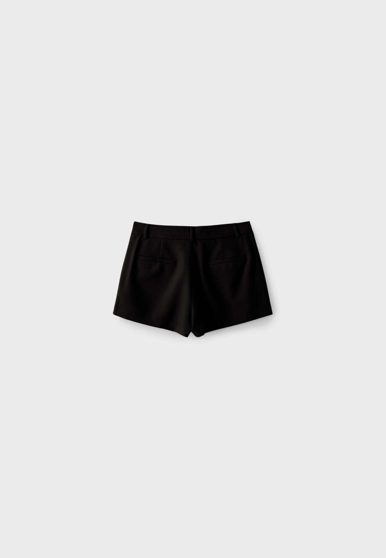 Smart shorts with belt loops — Black