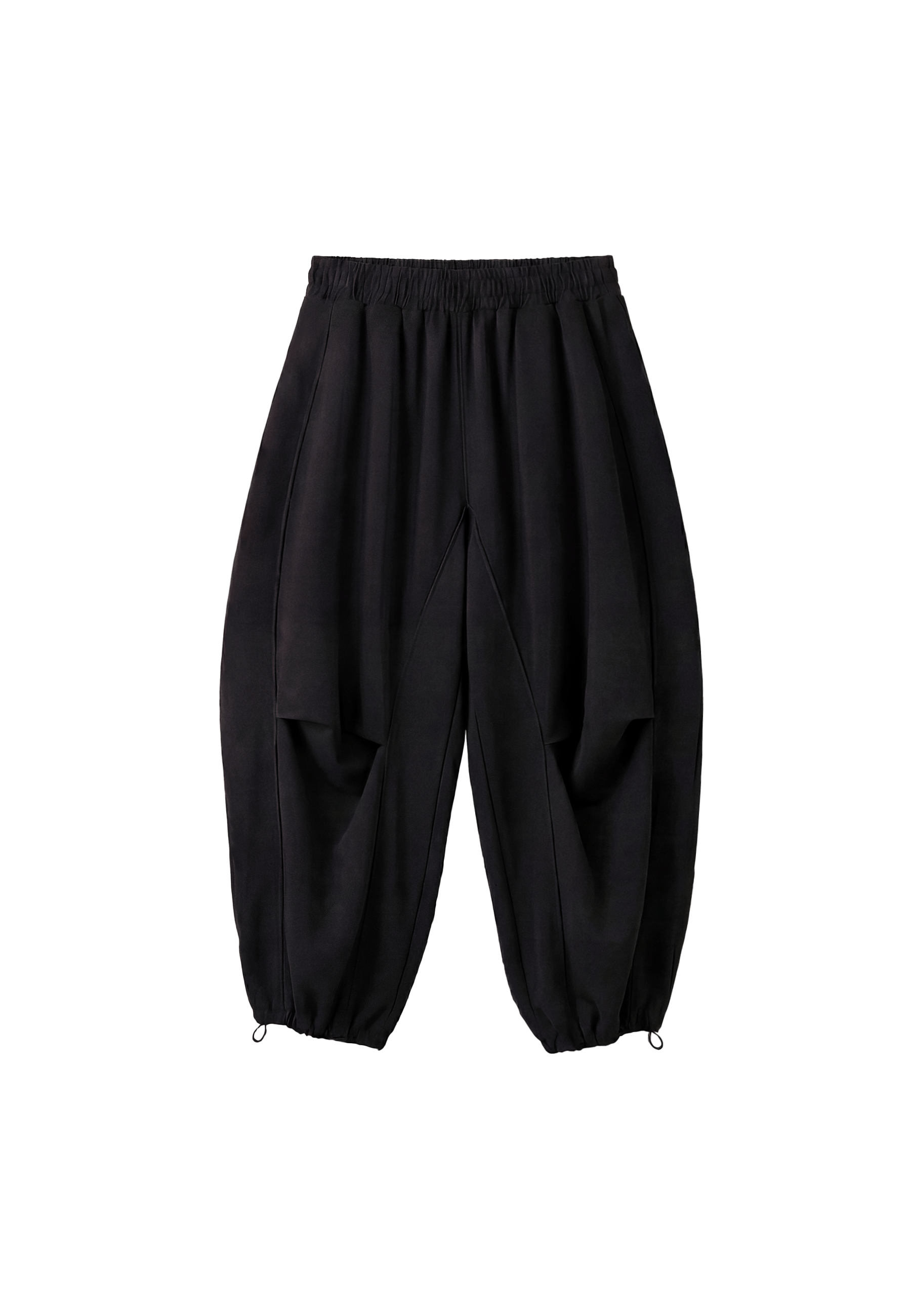 Balloon jogger trousers with toggles — Black